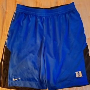 Nike Duke Blue Devils reversible basketball  shorts sz Large